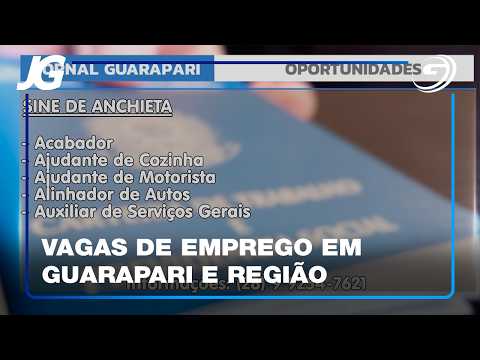 VAGAS DE EMPREGO EM GUARAPARI E REGIÃO