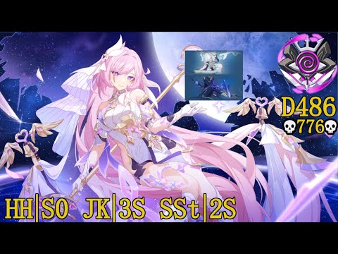 Nirvana Abyss D486: Wardens of Tower [776] - HH[S0] JK[SSS] SSt[SS], 3*Ely - Honkai Impact