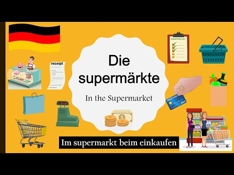 Im supermarkt beim einkaufen | Vocabulário alemão A1-A2 | deutsche Vokabeln | Supermercado