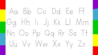 Abcd tracing,Abc song, Alphabet Tracing and colouring| Tracing Alphabet with colour