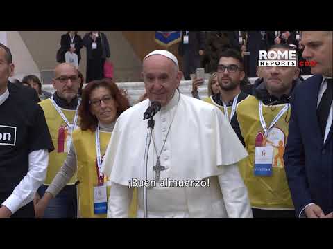El Papa almorzó con 1.500 sin techo