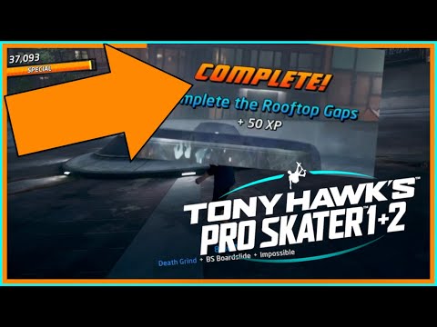 Complete The Rooftop Gaps And Find The Secret Tape on Downtown - Tony Hawk Pro Skater 1 + 2 #THPS