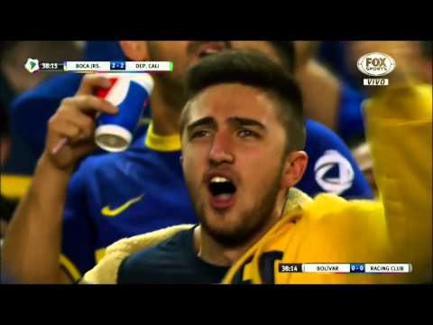 Gol de Tevez (2-2) / Boca Juniors 6-2 Dep. Cali - Fase de Grupos Copa Libertadores 2016
