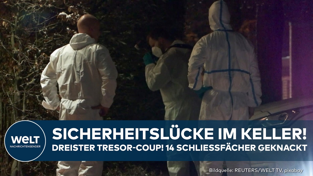 BANKRAUB IN BREMEN: Räuber stehlen aus 14 Tresoren – Täter flüchtig! Mysteriöse Substanz versprüht