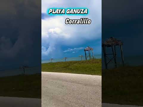Playa Ganuza, hermosa por su entorno natural,  ubicada en la costa norte de Corralillo VC Cuba 🇨🇺