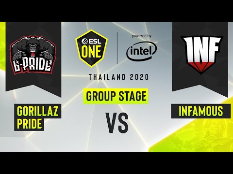 Dota2 - Infamous vs. Gorillaz Pride - Game 2 - ESL One Thailand 2020 - Group Stage - AM