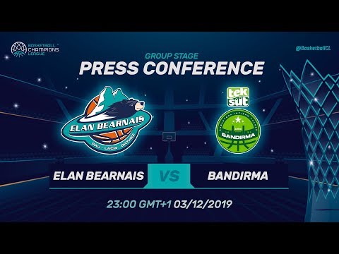 EB Pau-Lacq-Orthez v Teksüt Bandirma - Press Conference - Basketball Champions League 2019-20