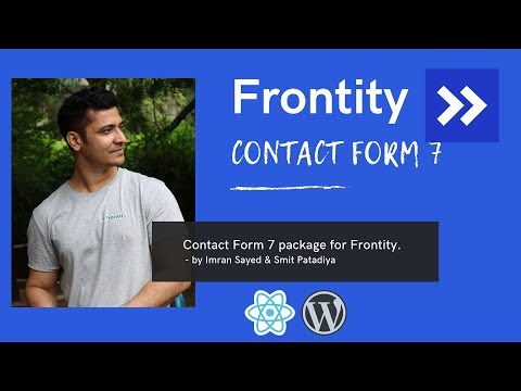 Frontity Contact Form 7 | Package | Contact Form 7 React | Contact Form 7 WordPress | Frontity