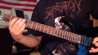 Suffocation - Infecting the Crypts (guitar cover)