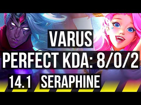 VARUS & Pyke vs SERAPHINE & Senna (ADC) | 8/0/2, Legendary | KR Grandmaster | 14.1