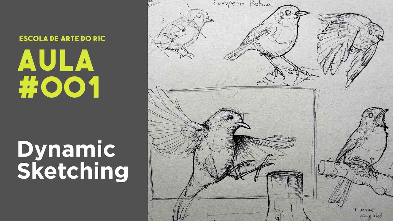Introdução ao Dynamic Sketching (Desenho de Construção) - Aula 001 - Escola de Arte do Ric