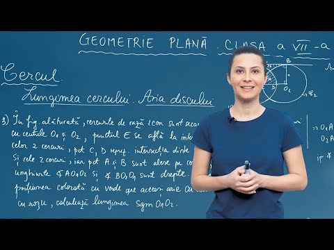 Aplicații ale razei și tangentei: lungimea cercului și aria discului - Clasa a VII-a