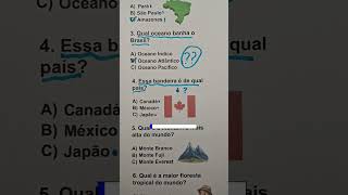 🏆 Venha testar seus conhecimentos com este quiz de geografia 🌎
