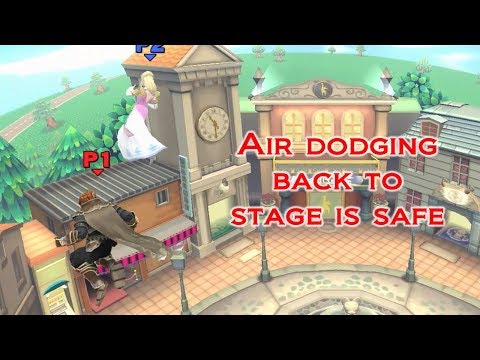Air dodging back to stage is safe