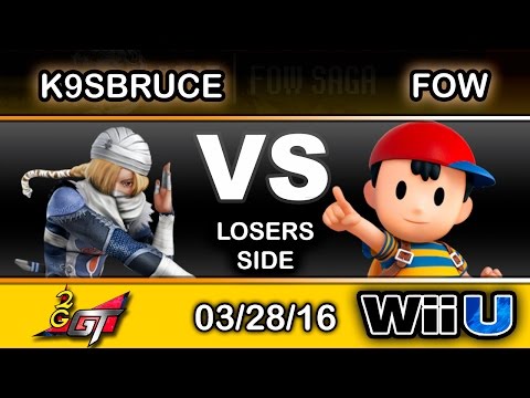 2GGT: FOW Saga - K9sBruce (Sheik) Vs. GW | FOW (Ness) Losers Side - Smash Wii U