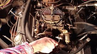 Chevrolet quadrajet distributor vac adv hardline install & retaining clip fabrication