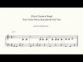 Chick Corea • Brazil • Piano transcription