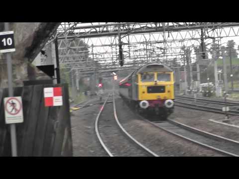 (HD) 57316 and 47580 "County Of Essex" pull a ECS move past Lichfield T.V with a 1 tone! 19/7/14.
