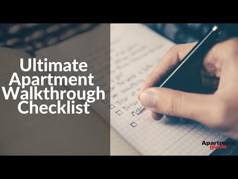 The Ultimate Apartment Walkthrough Checklist