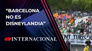 Espanhóis protestam contra turismo em massa