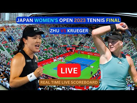Lin Zhu Vs Ashlyn Krueger LIVE Score UPDATE Today 2023 Japan Open Women's Tennis Final Game