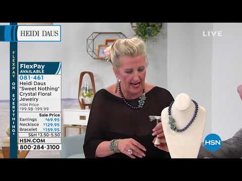 Heidi Daus "Sweet Nothing" Crystal Floral Station Neckla...