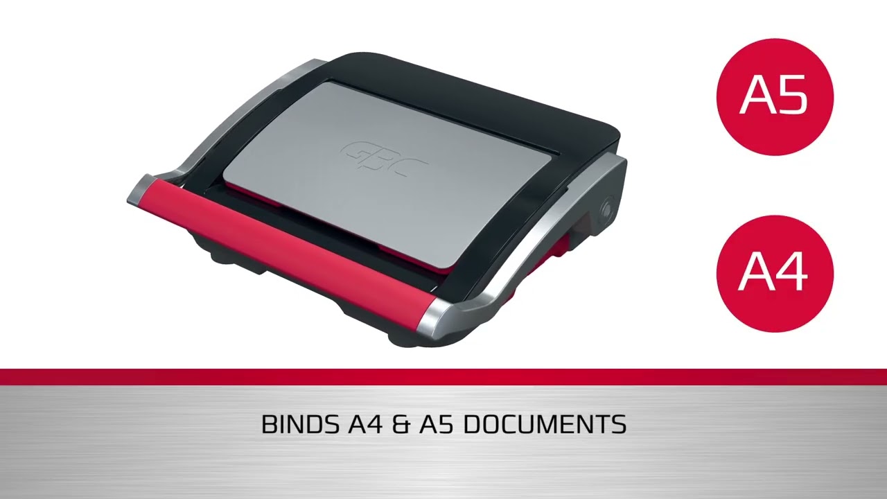 Masina de indosariat GBC CombBind CB25, manuala, cu spire de plastic, A4, 25/390 coli, negru-argintiu