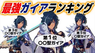 【原神】ガイアガチ勢が決める「最強の型」ランキング!!これを見ればガチ育成したくなる!!【げんしん】