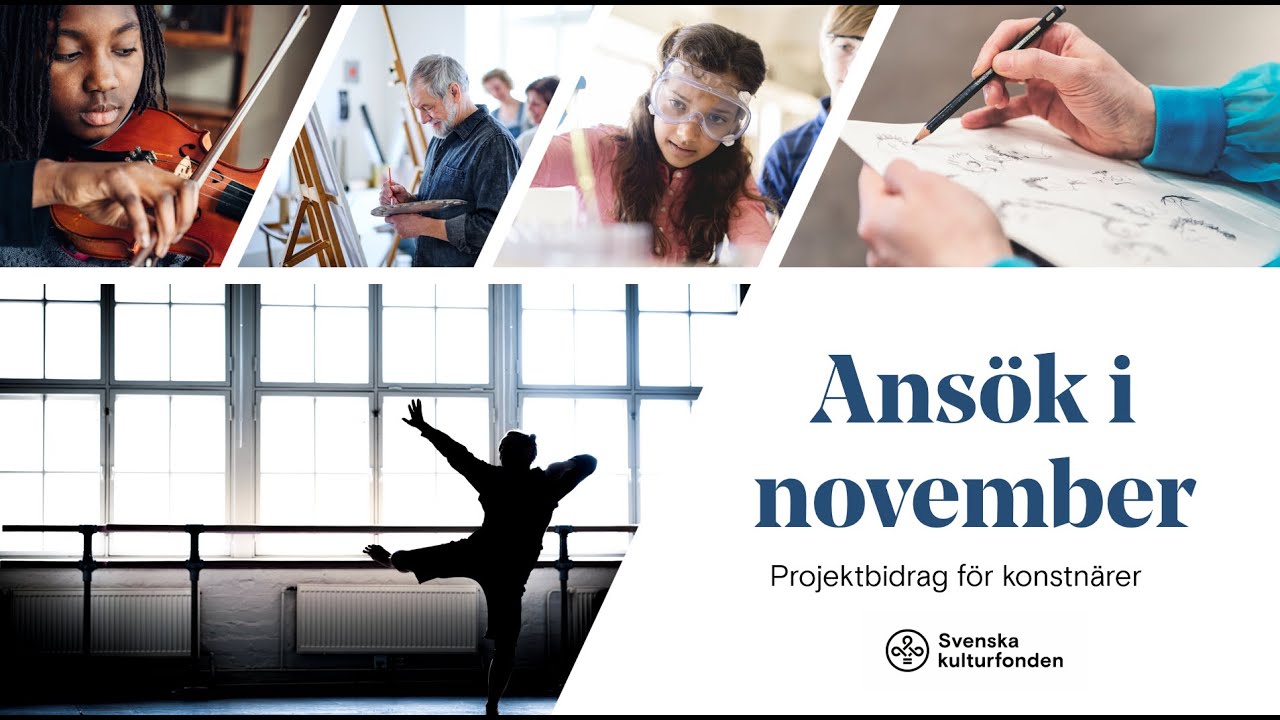 Svenska kulturfonden Project Grants for Artists — November 2026 Round (Individuals and Working Groups)