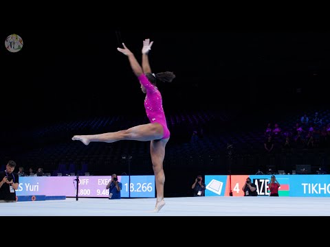 Shilese Jones (USA) - FX - Podium Training - 2023 World Championships Antwerp