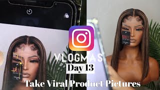 BUSINESS TIPS: How to Take and Edit Product Pictures for Instagram | VLOGMAS: DAY 13 | Lou xoxo