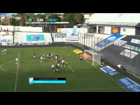 Gol de Silva. Quilmes 0 - Lanús 1. Fecha 1. Primera División 2015. FPT.