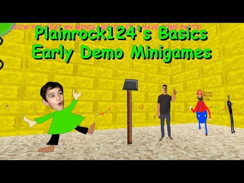 Plainrock124's Basics Early Demo Minigames (Baldi's Mini Games Early Demo Mod)