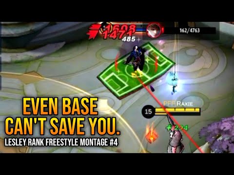 LESLEY FREESTYLE MONTAGE #4 (RANK HIGHLIGHTS) FT. DANGEROUS LOVE | MLBB | RAXIE
