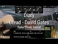 How to play Diary by  Bread - Guitar Chords Tutorial