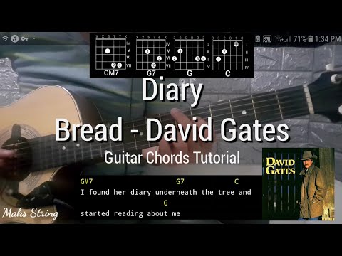 How to play Diary by  Bread - Guitar Chords Tutorial