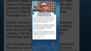 Denny Indrayana Putuskan Gabung Tim Hukum Roy Suryo cs, Ingin Lawan Jokowi yang 'Sok Berkuasa'