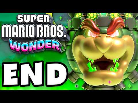 Super Mario Bros. Wonder - Gameplay Walkthrough Part 7 - Bowser Boss Fight! ENDING!