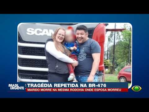 Marido, esposa e irmão morrem em acidentes na BR-476 no Paraná