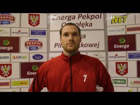Maciej Krzywiecki (Energa Pekpol) po meczu z KPS Siedlce