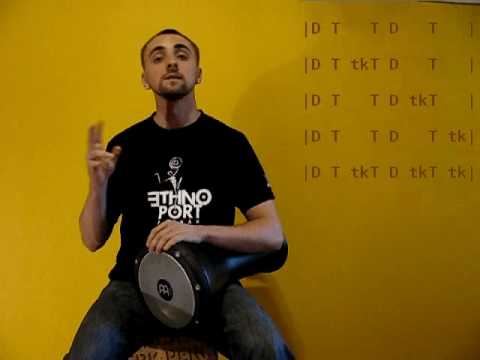 Darbuka Lesson 2 - maqsuum rhythm & variations [B]