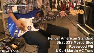 Video thumbnail for Fender American Standard Strat SSS Mystic Blue Rosewood F/B Demo by Music force by Music Force Official