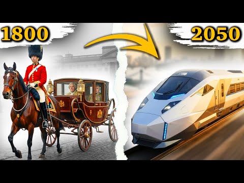 🚆 UK Train Evolution (1800–2050) | From Royal Carriages to Futuristic Rail