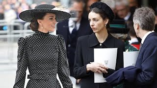 Kate Middleton meets Rose Hanbury at Prince Philip's memorial service
