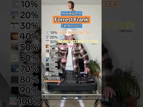 How big of a Forrest Frank fan are you? 📈🙌 (YOUR WAY’S BETTER, UP!, GOOD DAY & more!)