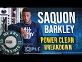 Saquon Barkley Power Clean Breakdown