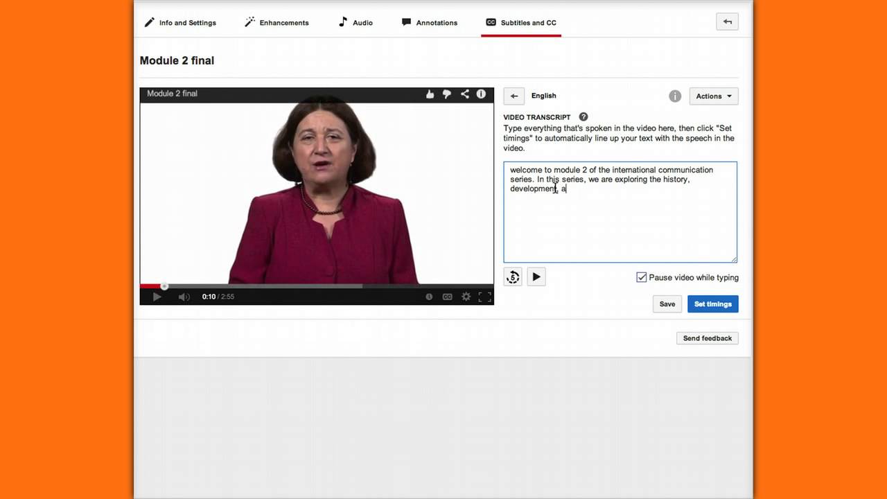 Write your own transcript for Closed Captioning