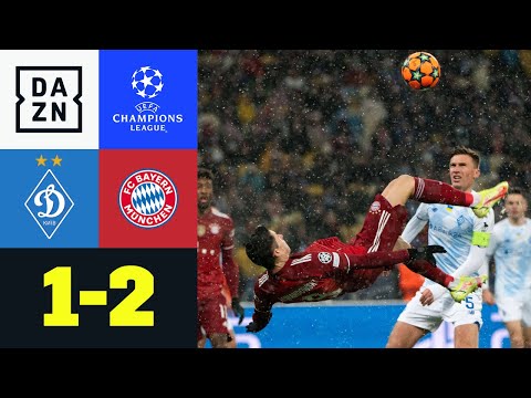 Lewandowskis Fallrückzieher zum Gruppensieg: Kiew - FC Bayern 1:2 | UEFA Champions League | DAZN