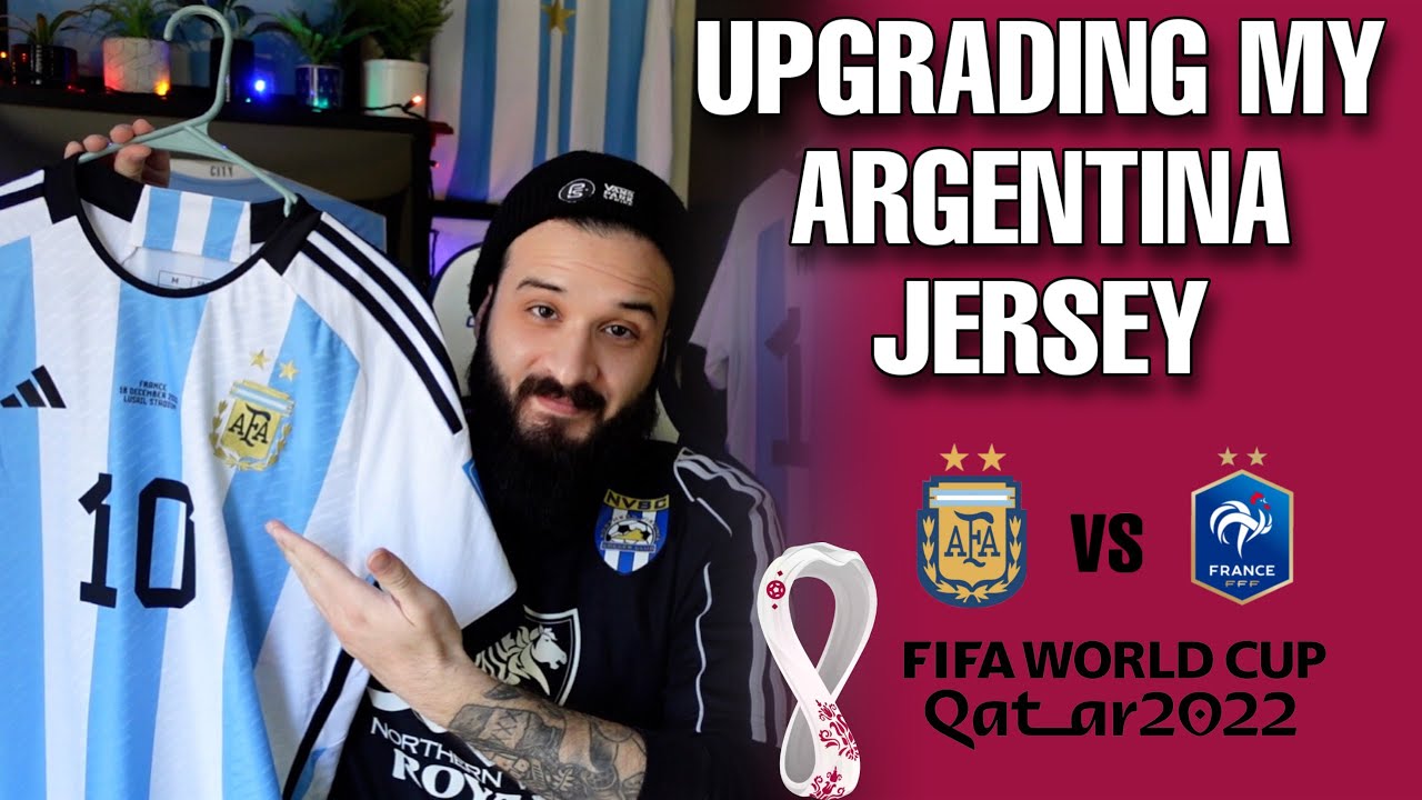 Turning My Argentina Soccer Jersey Into A Messi World Cup 2022 Final Match Day Jersey!