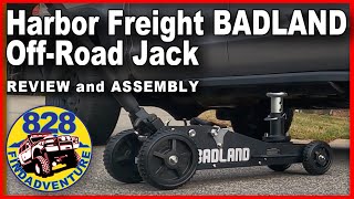 Harbor Freight BADLAND 3 Ton Off-Road Jack complete review and assembly then we're going to use it.